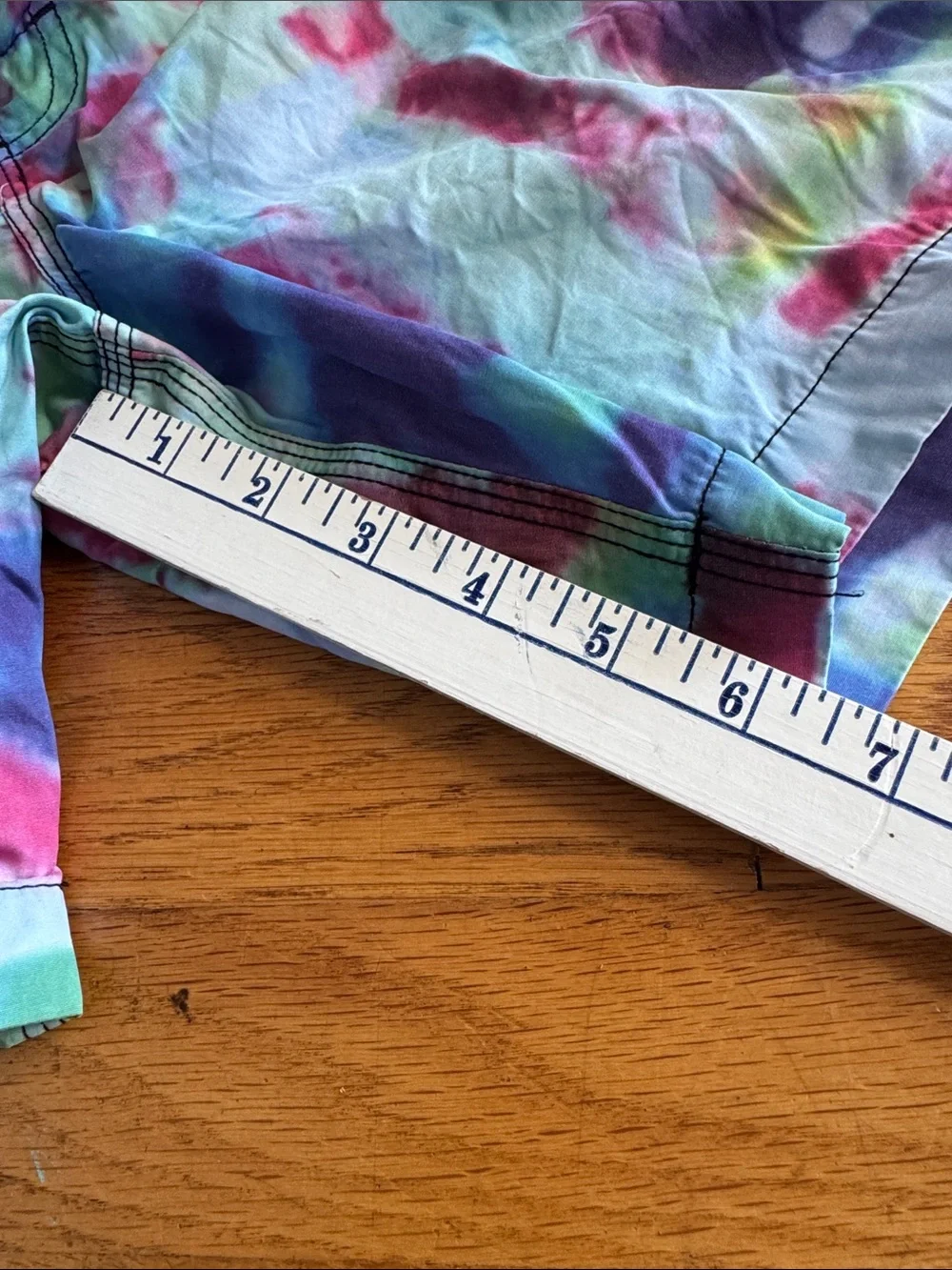 Modern Amusement Tie-Dye Swim Trunks in Pink, Blue, Purple, Green